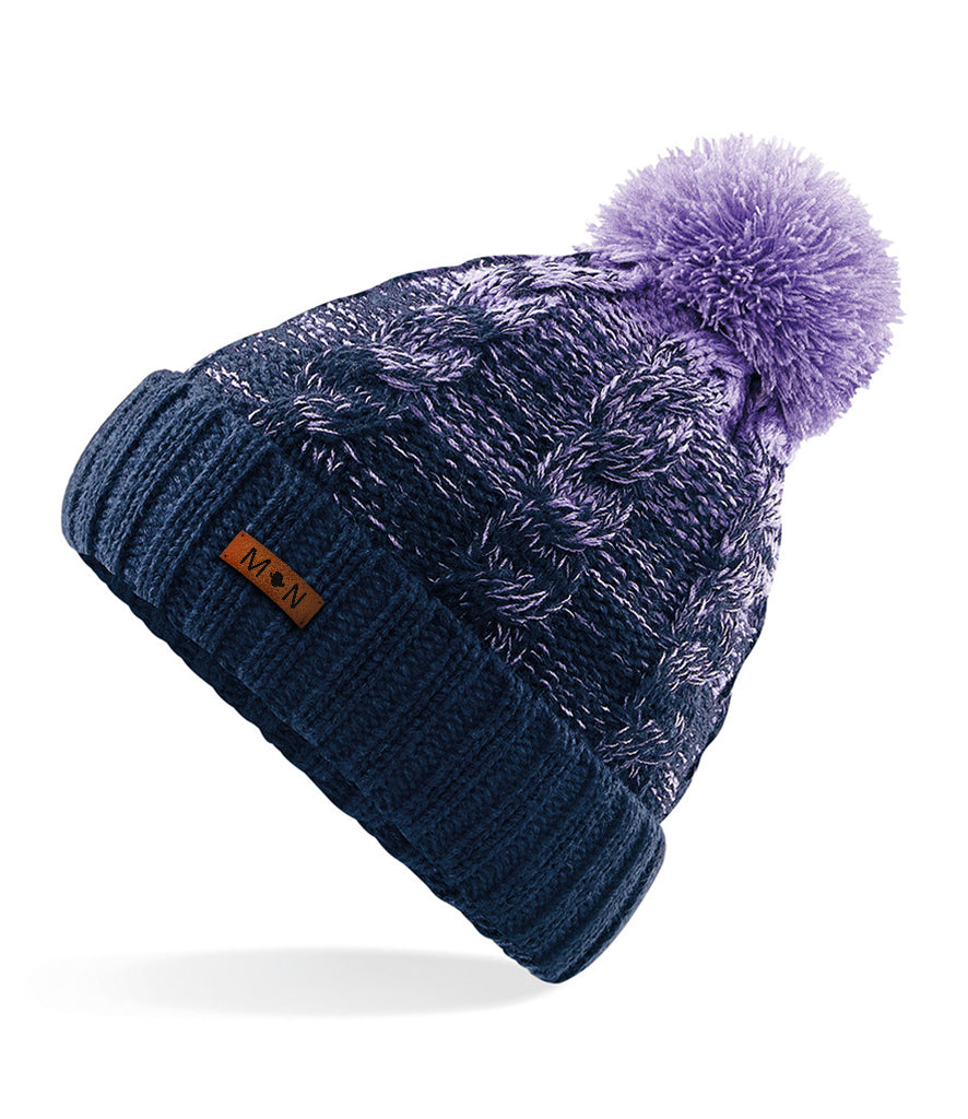 Ombre Pom Pom Beanie