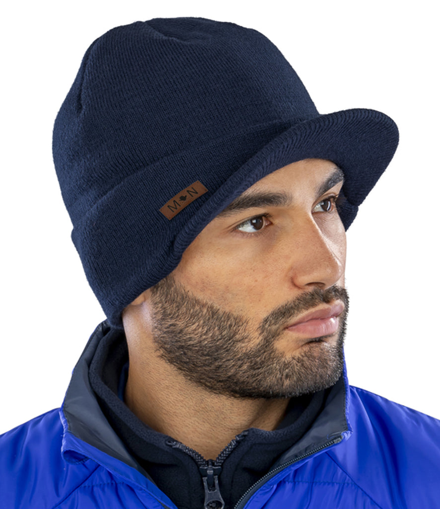 Winter Knitted Peak Hat