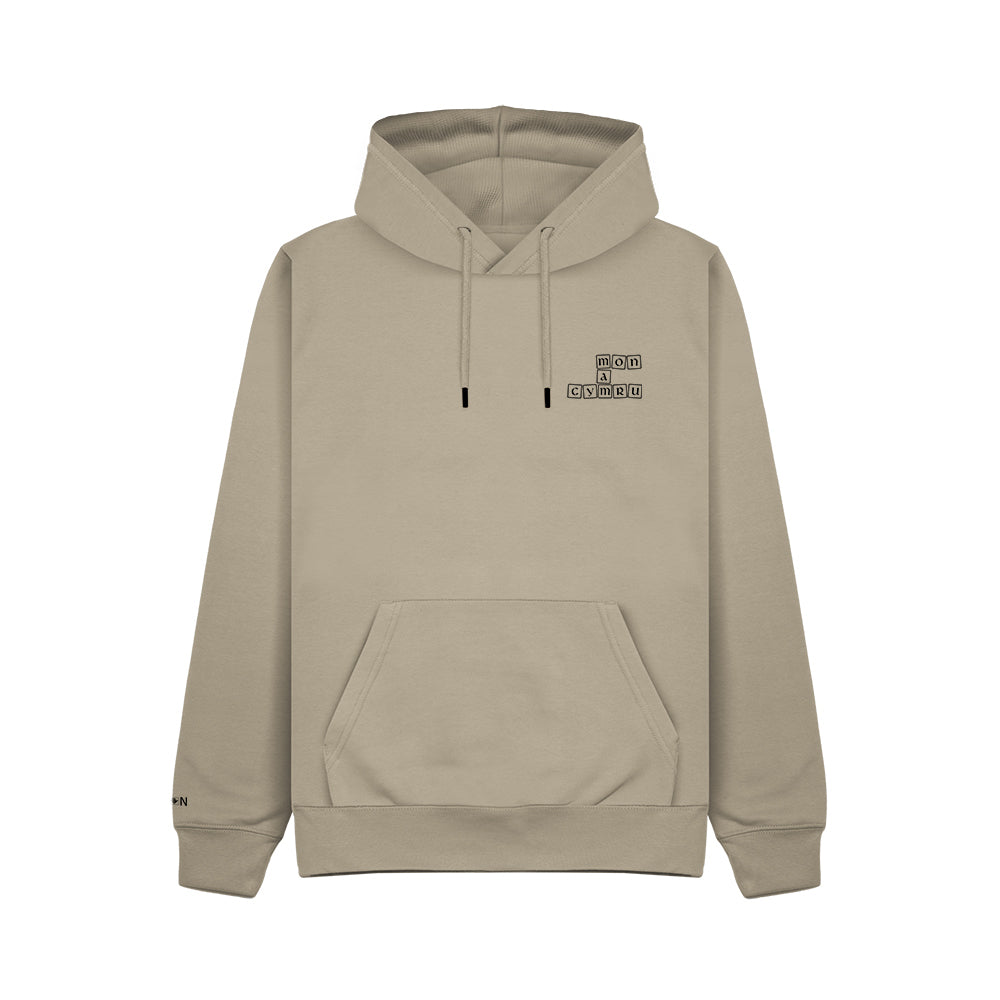Scrabble Môn Mam Cymru Hoodie
