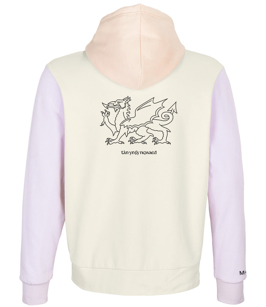 Welsh Dragon Hoodie - With fire in my blood - Welsh dragon design