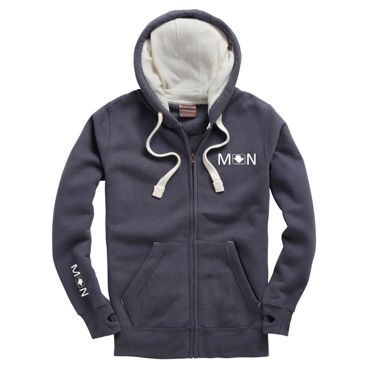 Adults' Peach Soft Zipped Hoodie