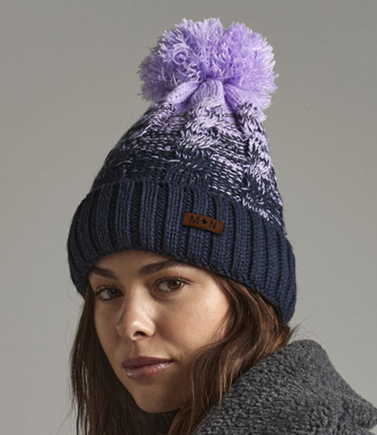 Ombre Pom Pom Beanie