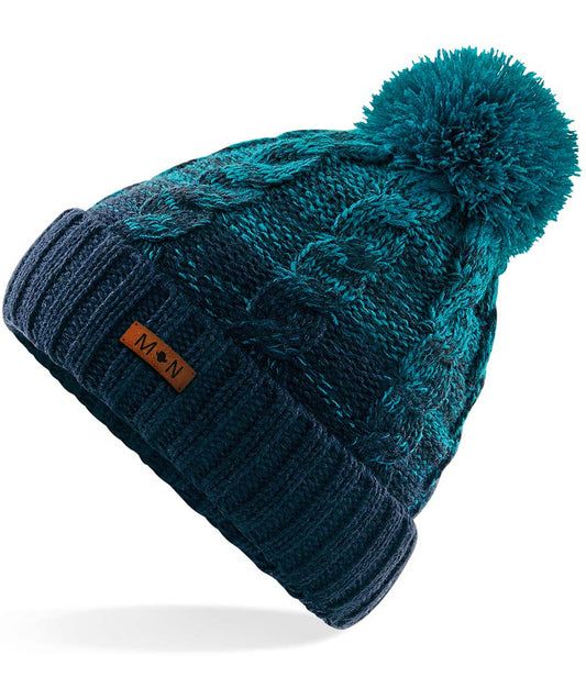 Ombre Pom Pom Beanie