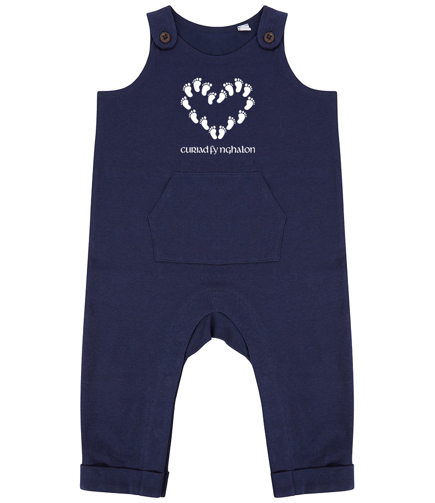 Curiad Fy Nghalon - The beat of my heart - Organic cotton dungarees