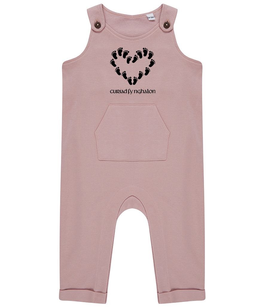 Curiad Fy Nghalon - The beat of my heart - Organic cotton dungarees