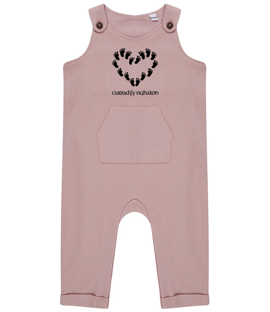 Curiad Fy Nghalon - The beat of my heart - Organic cotton dungarees