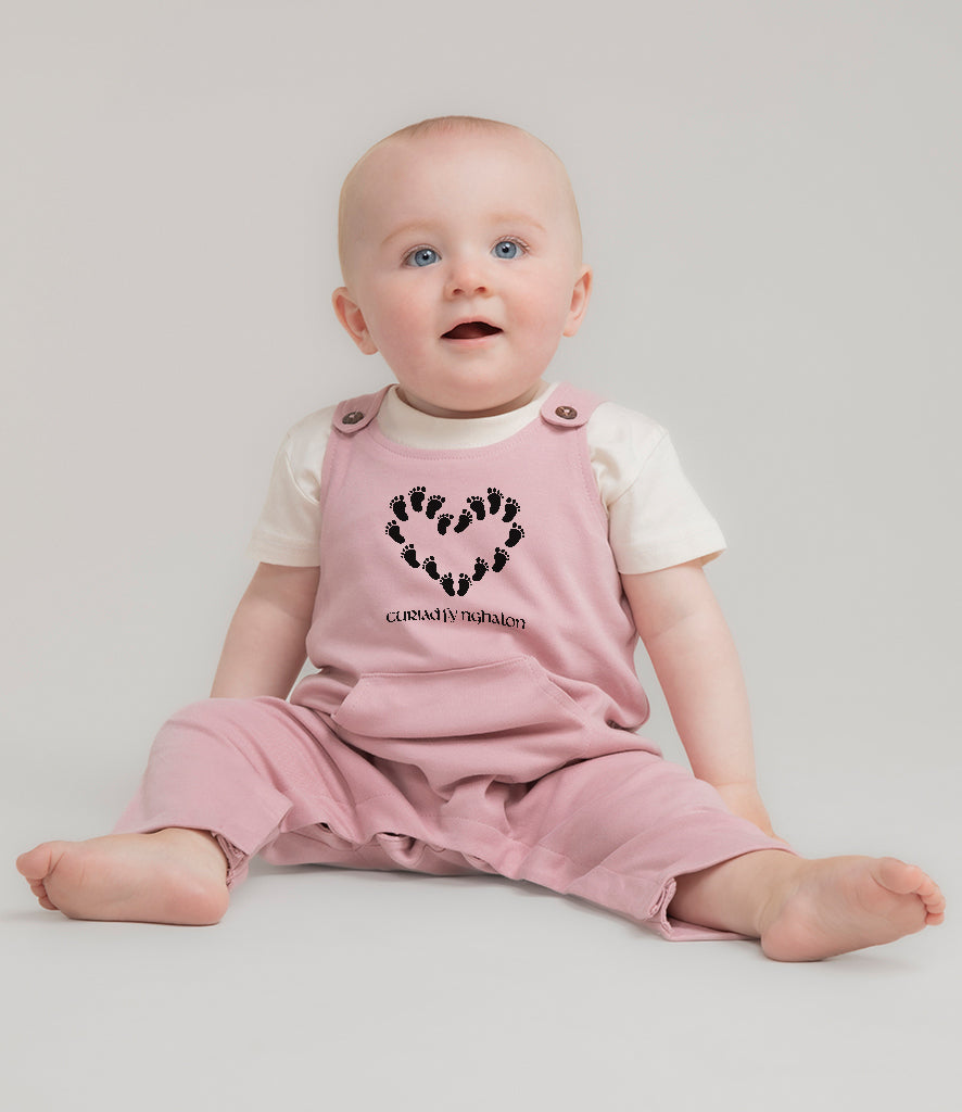 Curiad Fy Nghalon - The beat of my heart - Organic cotton dungarees